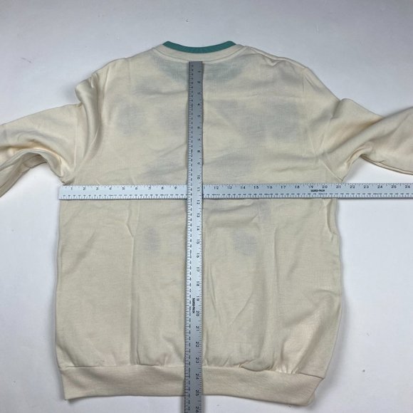 Vintage NWOT Grandma Sweatshirt Cardigan Women's Medium Acrylic Leaves Autumn - Picture 5 of 7